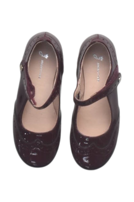 A Burgundy Dress Shoes from Jacadi in size 5T for girl. (Back View)