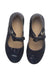 A Navy Dress Shoes from Elephantito in size 5T for girl. (Back View)