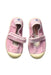 A Pink Flats from Cienta in size 18-24M for girl. (Back View)