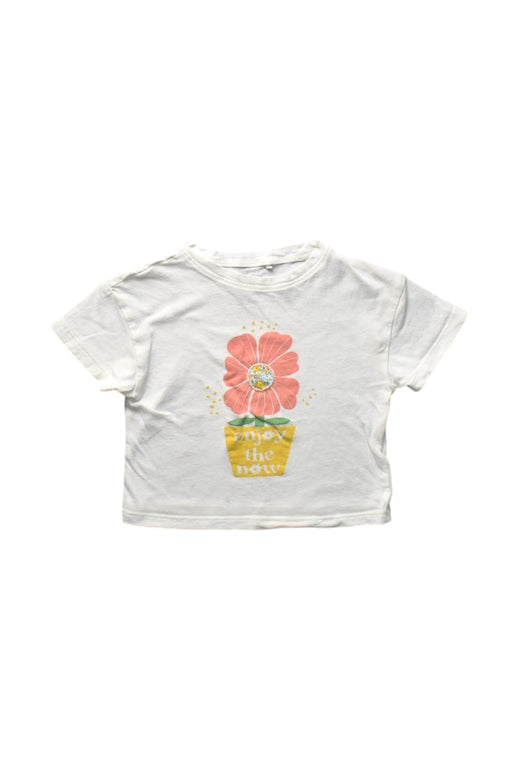 A White Short Sleeve T Shirts from Gingersnaps in size 12-18M for girl. (Front View)