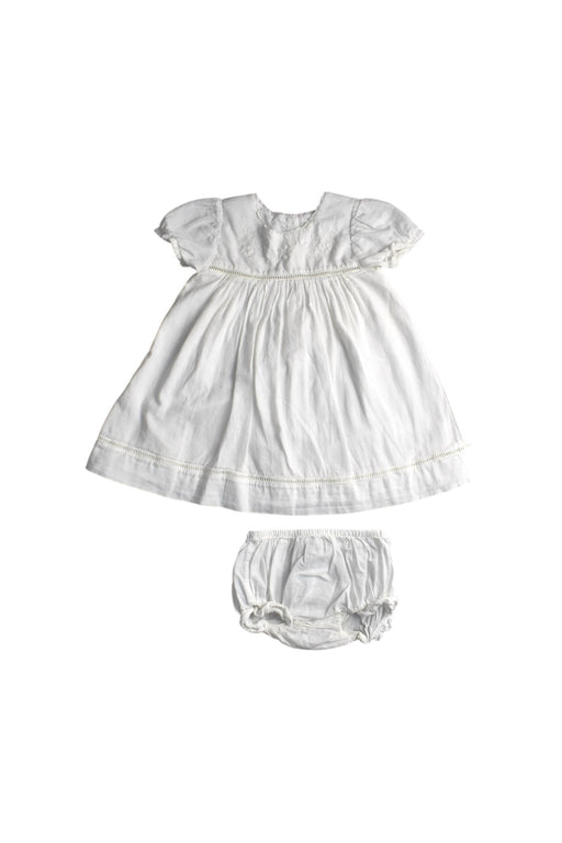 A White Dress Sets from Purebaby in size 12-18M for girl. (Front View)