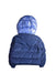 A Blue Puffer/Quilted Jackets from Moncler in size 10Y for boy. (Back View)