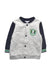 A Grey Lightweight Jackets from Petit Bateau in size 3-6M for boy. (Front View)