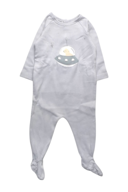 A White Onesies from Bonpoint in size 0-3M for boy. (Front View)