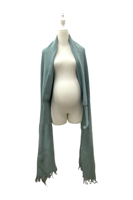 A Teal Scarves from Seraphine in size O/S for maternity. (Front View)