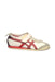 A White Sneakers from Onitsuka Tiger in size 4T for girl. (Front View)