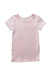 A Pink Short Sleeve T Shirts from Seed in size 5T for girl. (Front View)