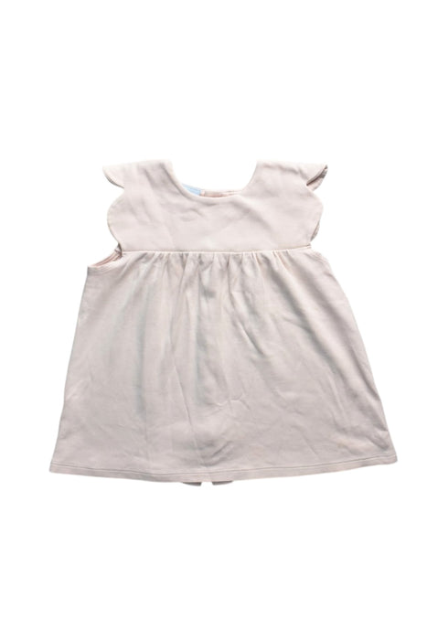 A Ivory Sleeveless Dresses from Bella Bliss in size 6T for girl. (Front View)