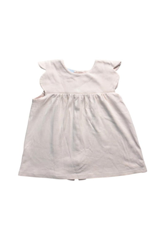 A Ivory Sleeveless Dresses from Bella Bliss in size 6T for girl. (Front View)