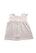 A Ivory Sleeveless Dresses from Bella Bliss in size 6T for girl. (Front View)