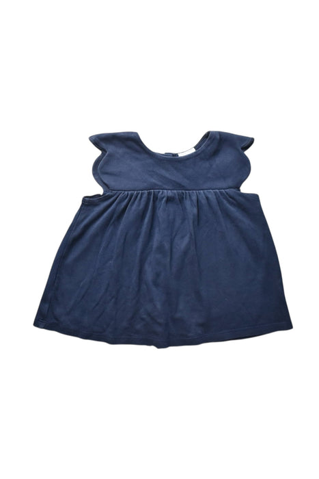 A Navy Sleeveless Dresses from Bella Bliss in size 5T for girl. (Front View)