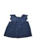 A Navy Sleeveless Dresses from Bella Bliss in size 5T for girl. (Front View)