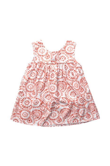 A Red Sleeveless Dresses from Bella Bliss in size 4T for girl. (Back View)