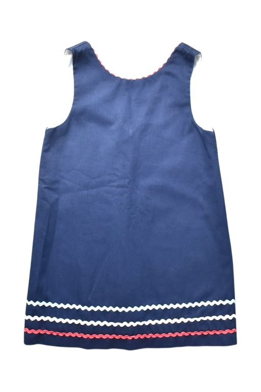 A Navy Sleeveless Dresses from Bella Bliss in size 5T for girl. (Front View)
