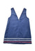 A Navy Sleeveless Dresses from Bella Bliss in size 5T for girl. (Back View)