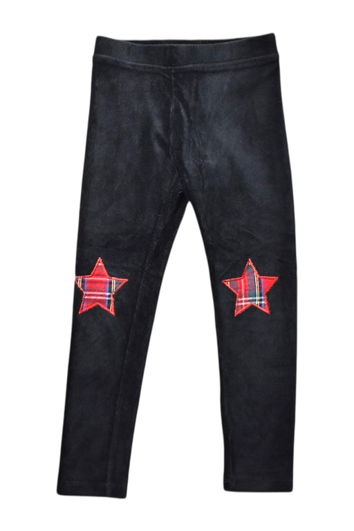 A Black Leggings from Crewcuts in size 5T for girl. (Front View)