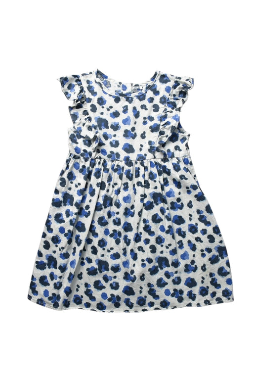 A Blue Sleeveless Dresses from Hunter + Boo in size 4T for girl. (Front View)