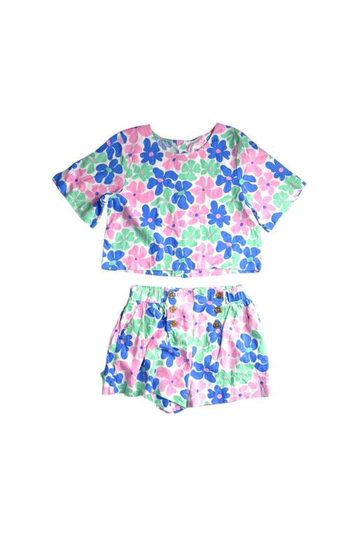 A Multicolour Shorts Sets from Seed in size 6T for girl. (Front View)