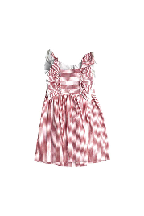 A Red Sleeveless Dresses from Bella Bliss in size 5T for girl. (Front View)