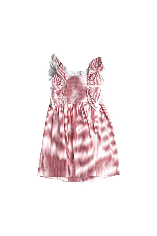 A Red Sleeveless Dresses from Bella Bliss in size 5T for girl. (Front View)