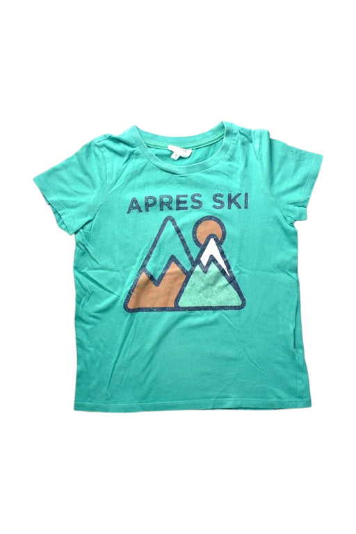 A Green Short Sleeve T Shirts from Seed in size 6T for boy. (Front View)