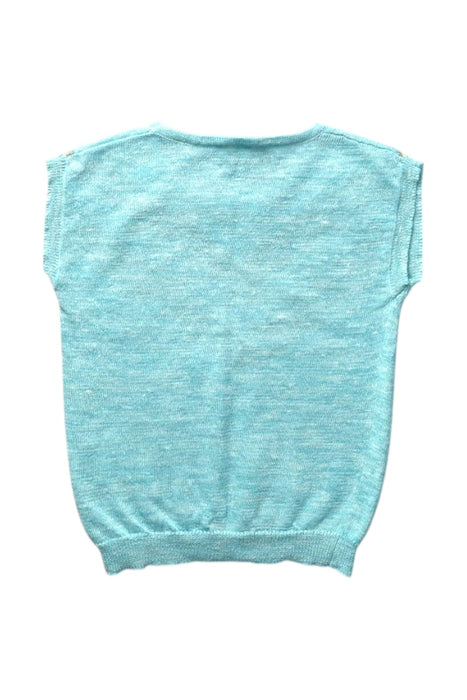 A Blue Sleeveless Tops from Simple Kids in size 3T for girl. (Back View)