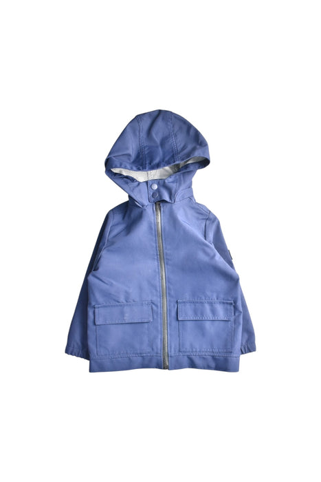 A Blue Rain Jackets from Jacadi in size 4T for boy. (Front View)