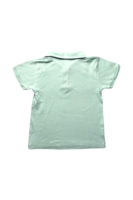 A Green Short Sleeve Polos from Bella Bliss in size 7Y for boy. (Back View)