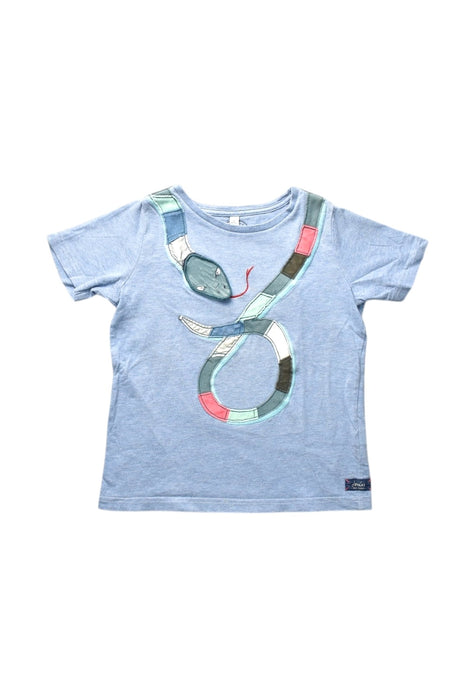 A Blue Short Sleeve T Shirts from Joules in size 6T for boy. (Front View)