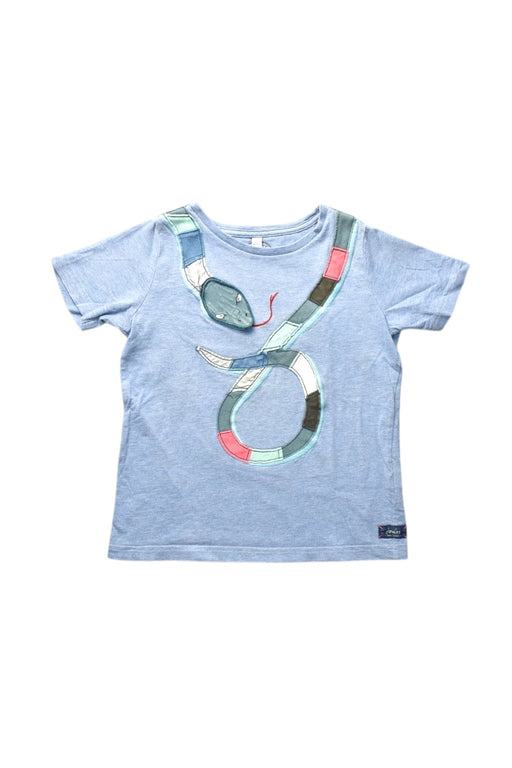 A Blue Short Sleeve T Shirts from Joules in size 6T for boy. (Front View)