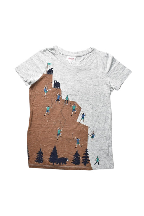 A Multicolour Short Sleeve T Shirts from Seed in size 6T for boy. (Front View)