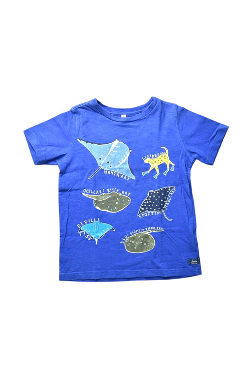 A Blue Short Sleeve T Shirts from Joules in size 6T for boy. (Front View)