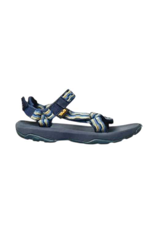 A Blue Sandals from Teva in size 7Y for boy. (Front View)