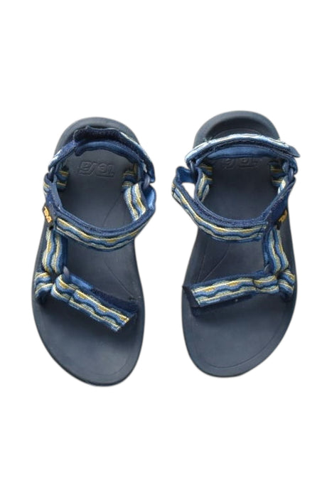 A Blue Sandals from Teva in size 7Y for boy. (Back View)