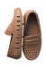 A Brown Loafers & Moccasins from Floafers in size 7Y for boy. (Front View)