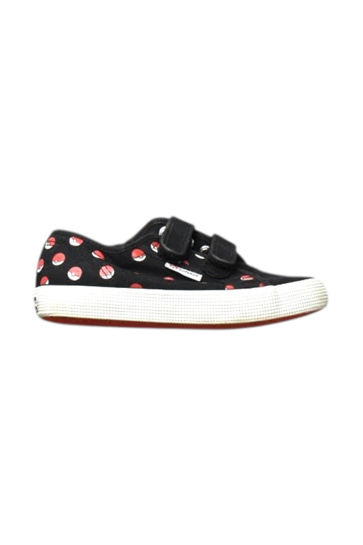 A Black Sneakers from Superga in size 6T for boy. (Front View)