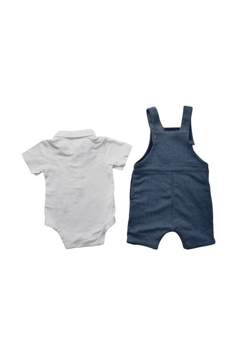 A White Overall Sets from Baker by Ted Baker in size 6-12M for boy. (Back View)