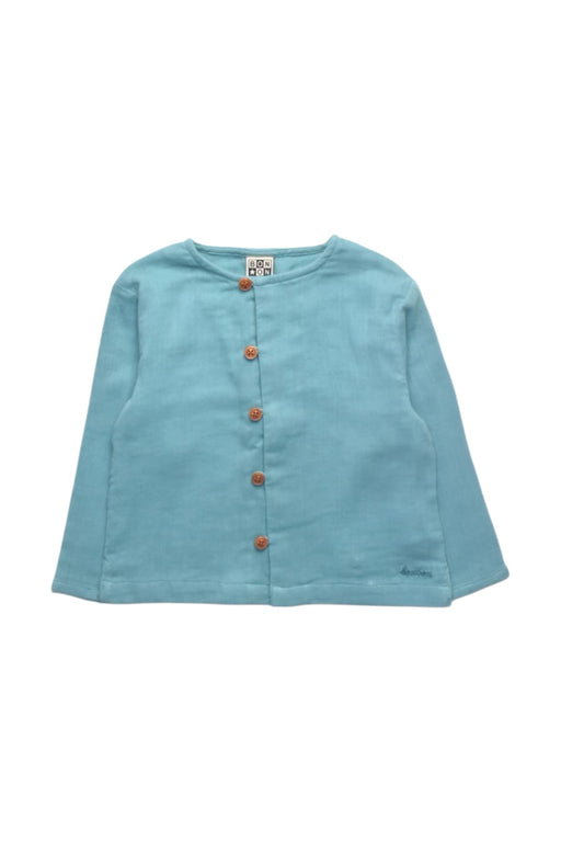 A Blue Cardigans from Bonton in size 2T for girl. (Front View)
