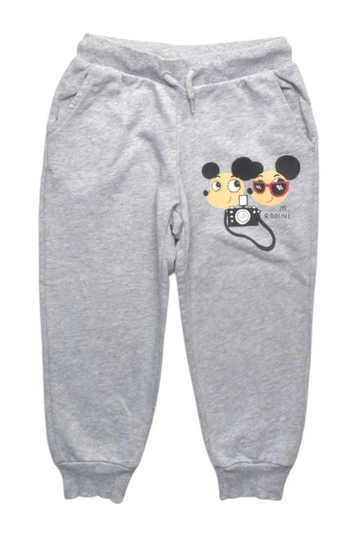A Grey Sweatpants from Mini Rodini in size 12-18M for girl. (Front View)