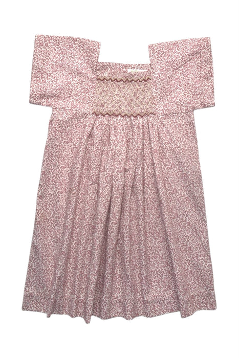 A Pink Short Sleeve Dresses from Bonpoint in size 3T for girl. (Front View)
