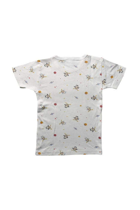 A White Short Sleeve T Shirts from Petit Bateau in size 8Y for boy. (Back View)