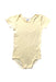 A Yellow Short Sleeve Bodysuits from Petit Bateau in size 18-24M for girl. (Front View)