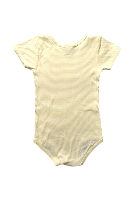 A Yellow Short Sleeve Bodysuits from Petit Bateau in size 18-24M for girl. (Back View)