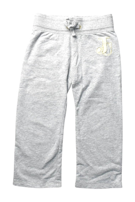 A Grey Sweatpants from Juicy Couture in size 4T for girl. (Front View)