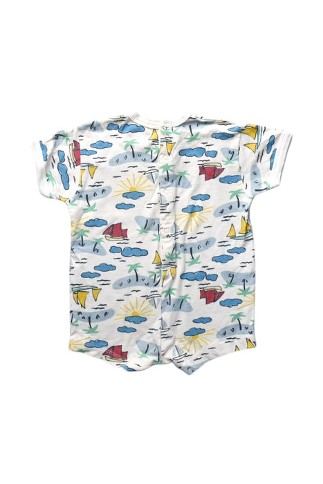 A Multicolour Short Sleeve Rompers from Petit Bateau in size 0-3M for boy. (Back View)