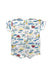 A Multicolour Short Sleeve Rompers from Petit Bateau in size 0-3M for boy. (Back View)