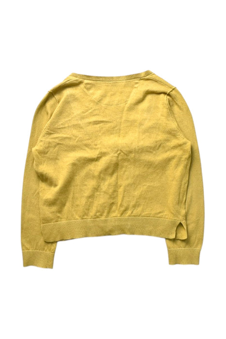 A Yellow Cardigans from Bonpoint in size 4T for girl. (Back View)