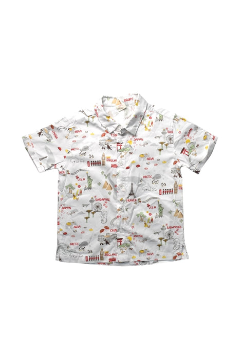 A Multicolour Short Sleeve Shirts from Elly in size 6T for boy. (Front View)