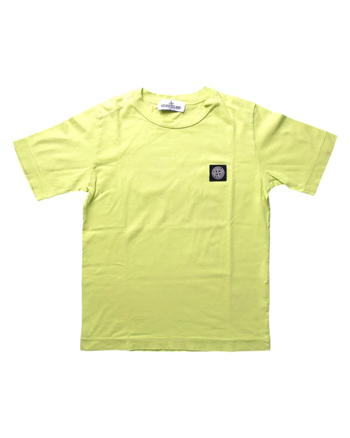 A Yellow Short Sleeve T Shirts from Stone Island in size 8Y for boy. (Front View)