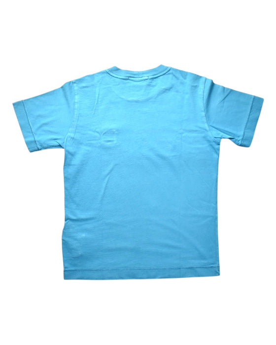 A Blue Short Sleeve T Shirts from Stone Island in size 8Y for boy. (Back View)